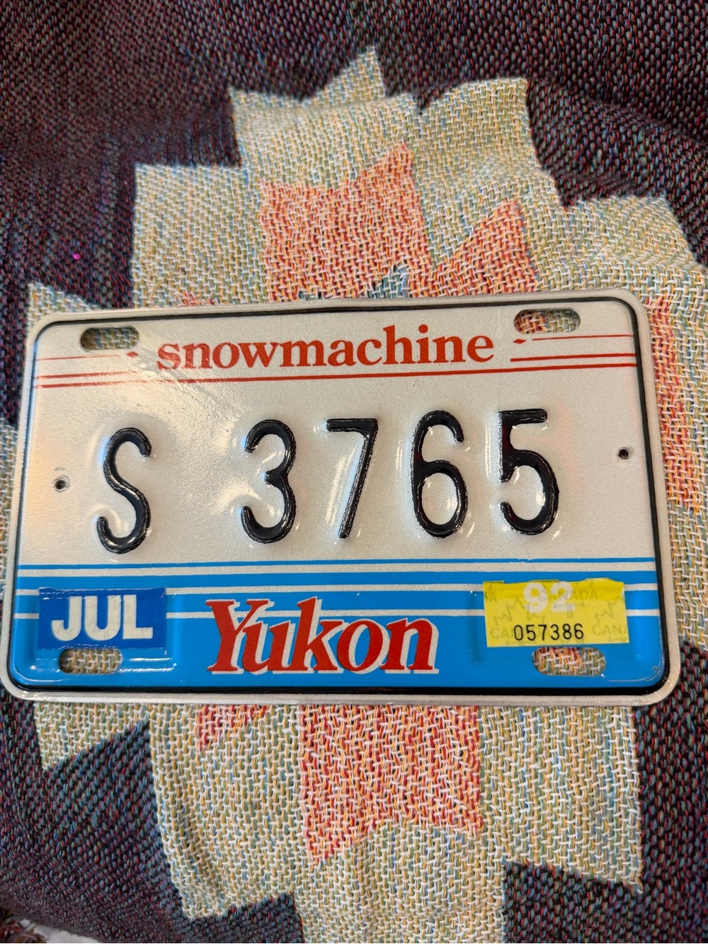 ❄️ Yukon Snow Machine License Plate